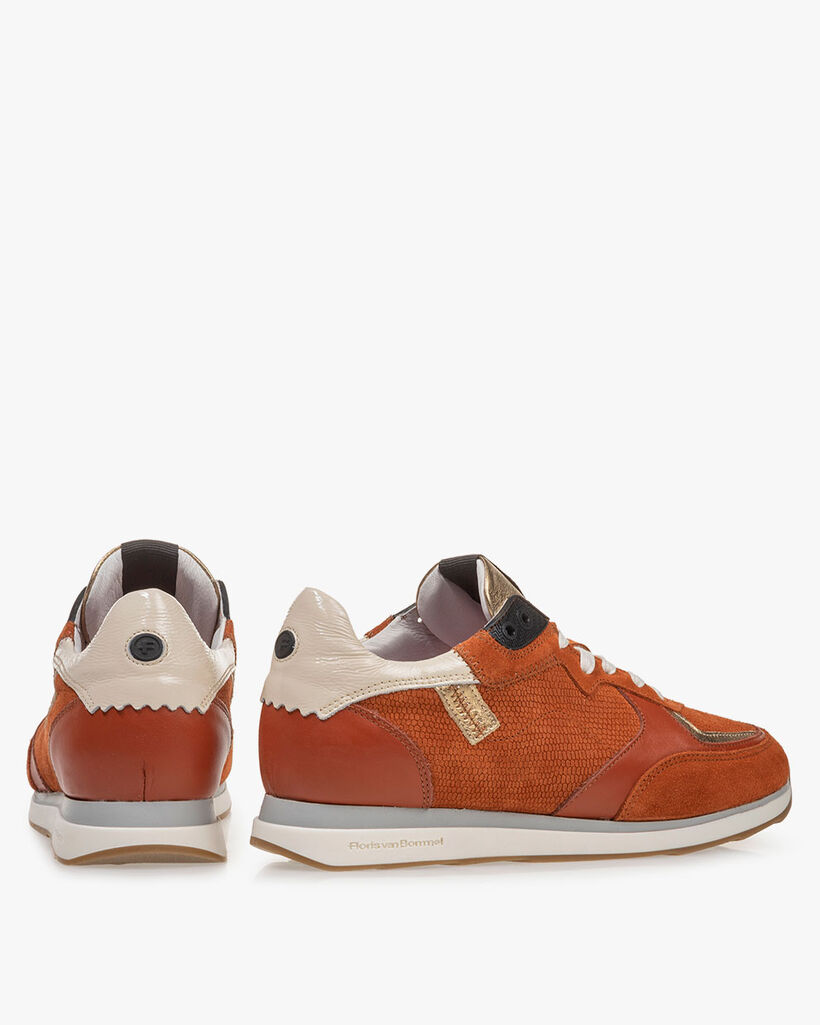 Sneaker suede orange