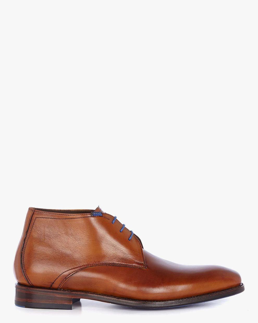 Lace boot calf leather cognac10077/11 | Floris van Bommel®
