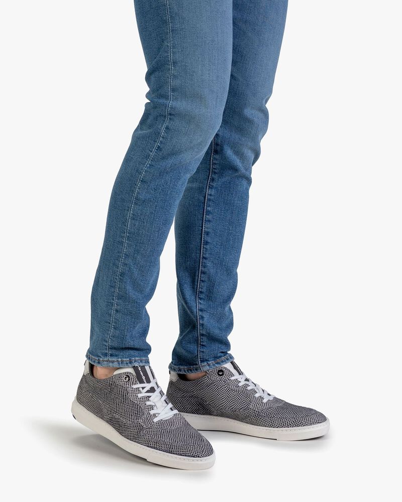 Sneaker suede leather off-white