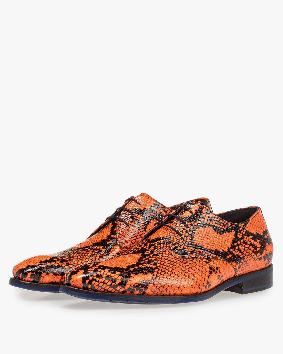 Premium orange lace shoe 18124/08 | Floris van Bommel Official®