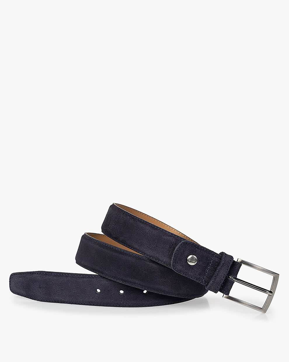Men s belts De Belter 04.03 Dark blue Floris van Bommel
