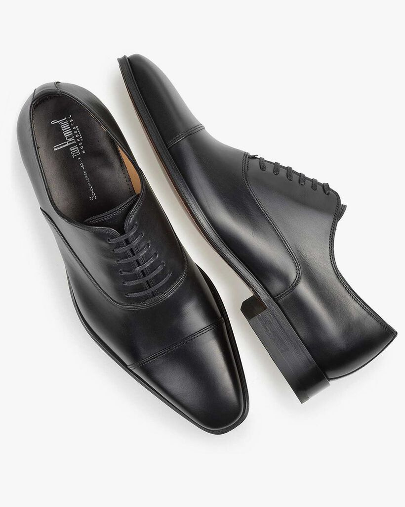 Lace shoe calf leather black