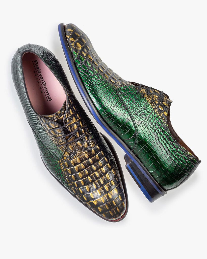 Oriëntatiepunt Versterken duidelijk Premium green lace shoe 18167/06 | Floris van Bommel Official®