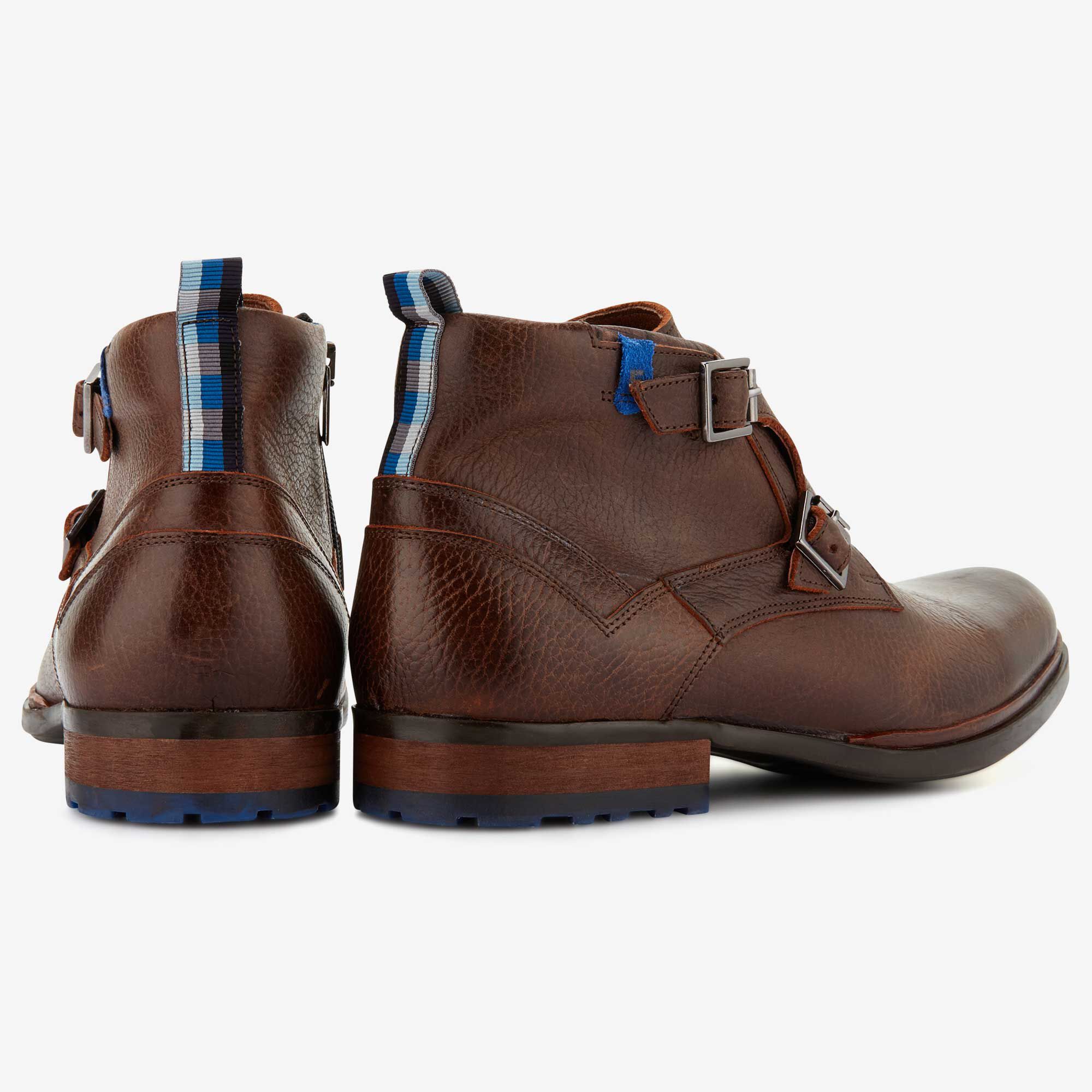 Brown leather men s boot 10919 00 Floris van Bommel