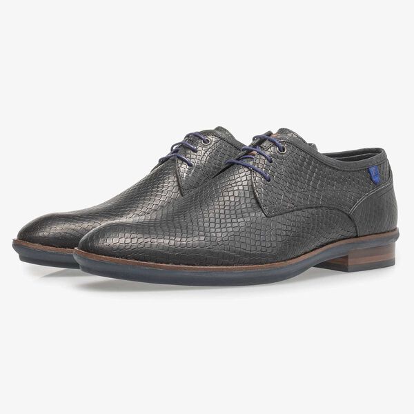 Calf’s leather lace shoe with rubber outsole