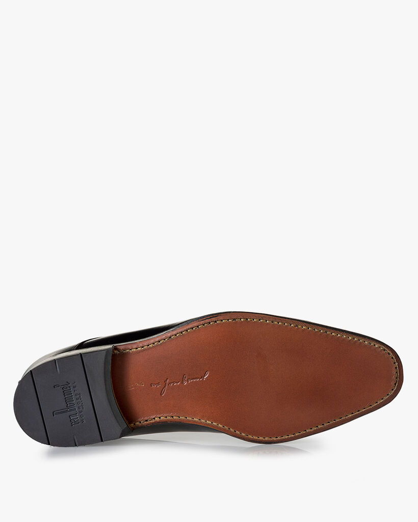 Lace shoe calf leather black