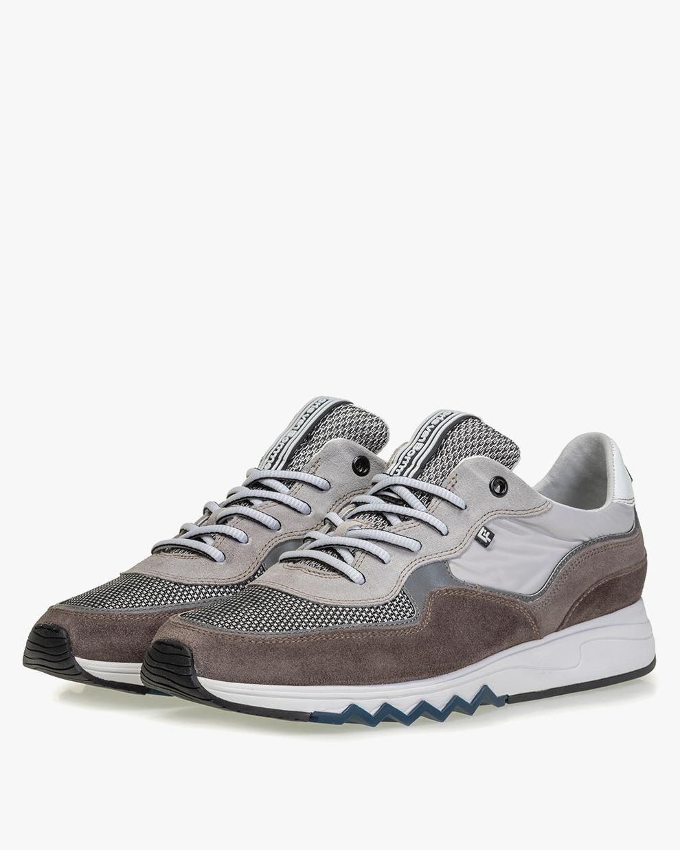 Nineti suede leather grey 16392/01 | Floris van Bommel Official®