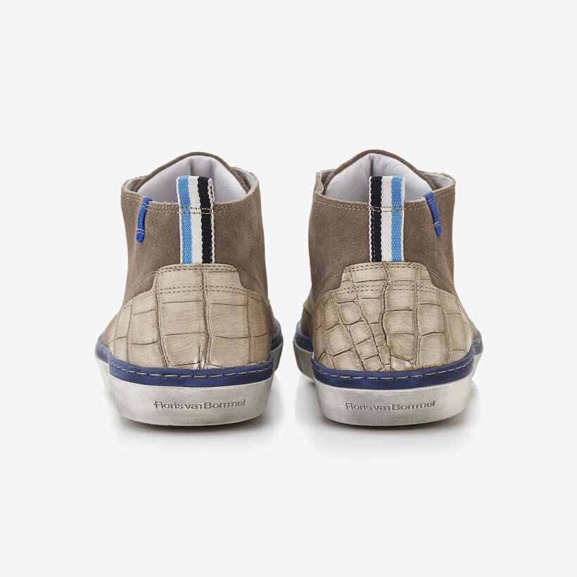 Floris van Bommel taupe suede men's sneaker