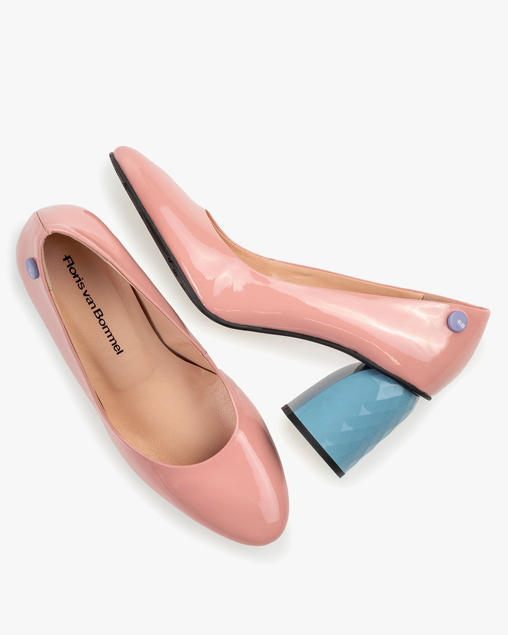 Pumps patent leather pink Floris van Bommel Women