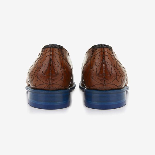 Floris van Bommel cognac leather men's lace-up shoe