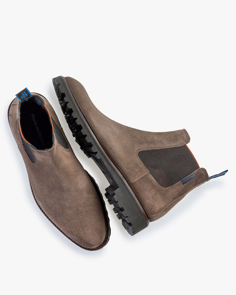 Chelsea boot suede taupe