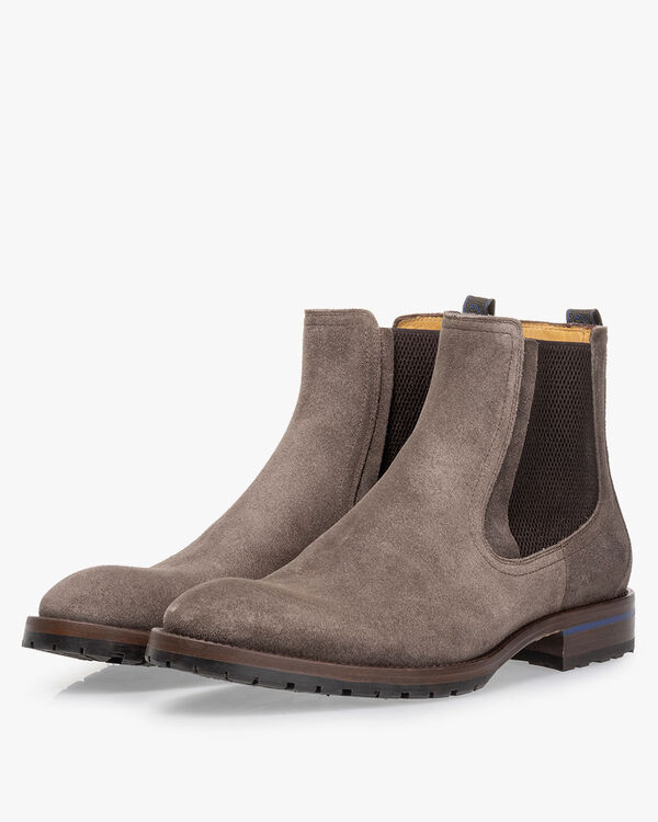 Chelsea boot suede taupe
