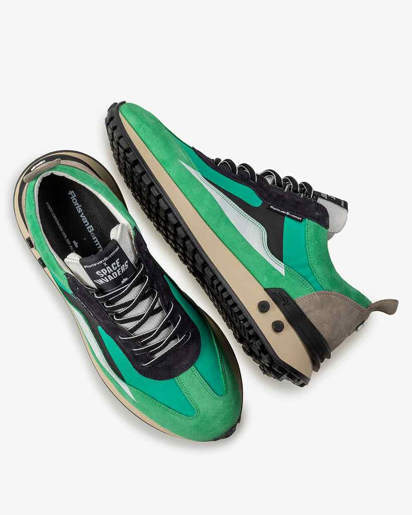 Sneaker Space Invaders green