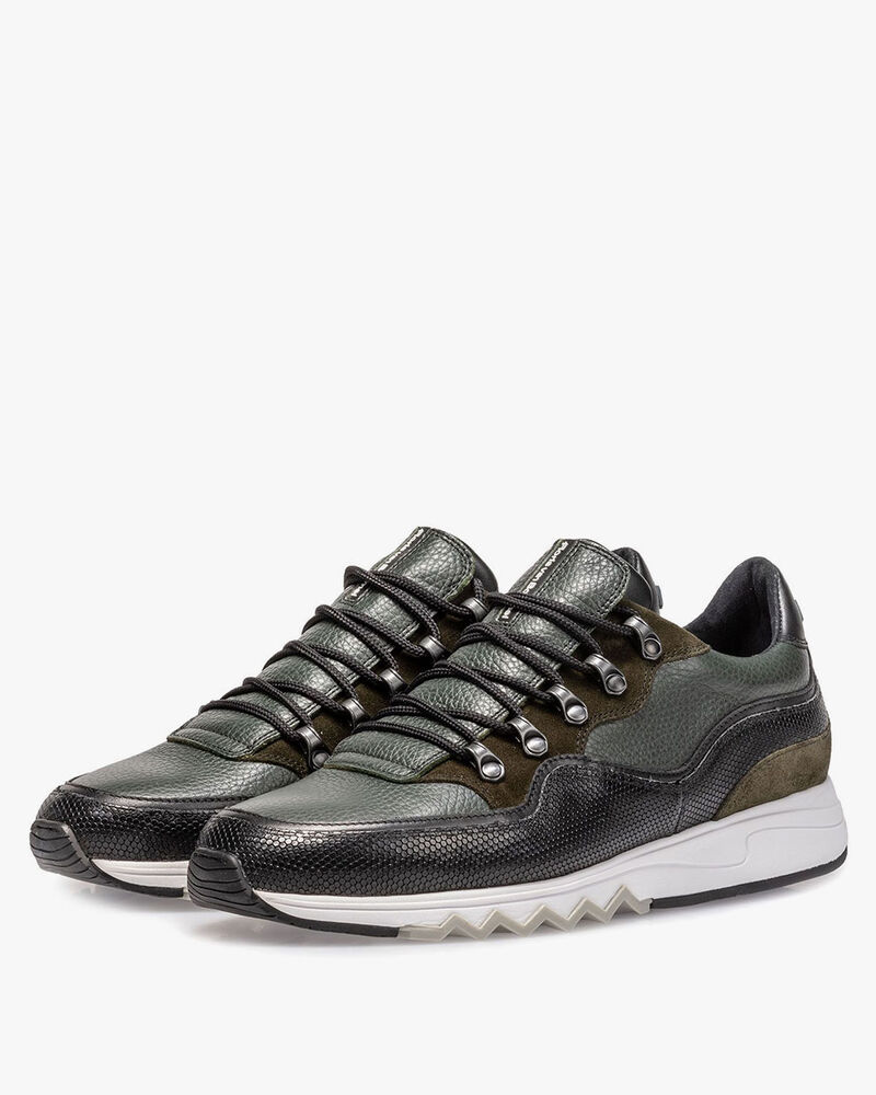 Sneaker leather green