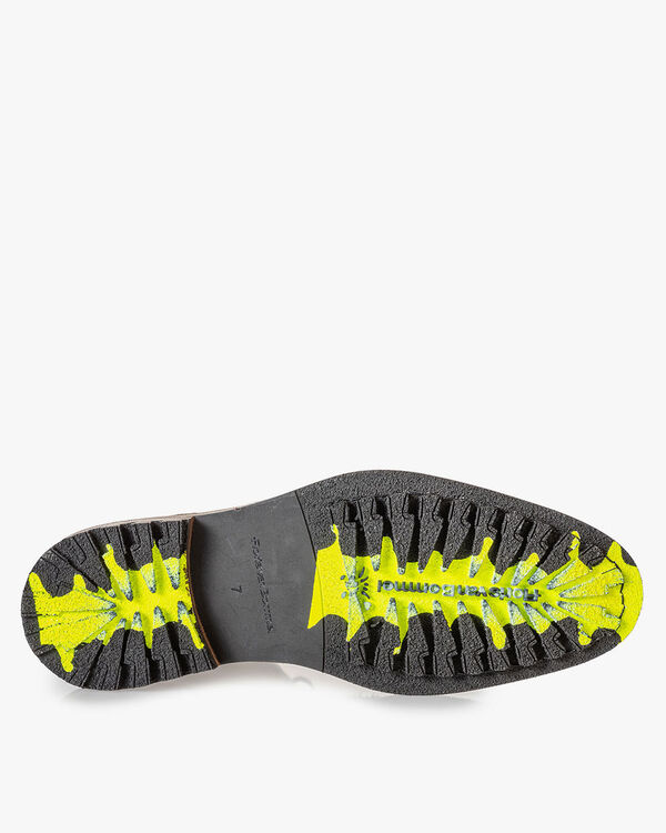 Boot suede leather taupe