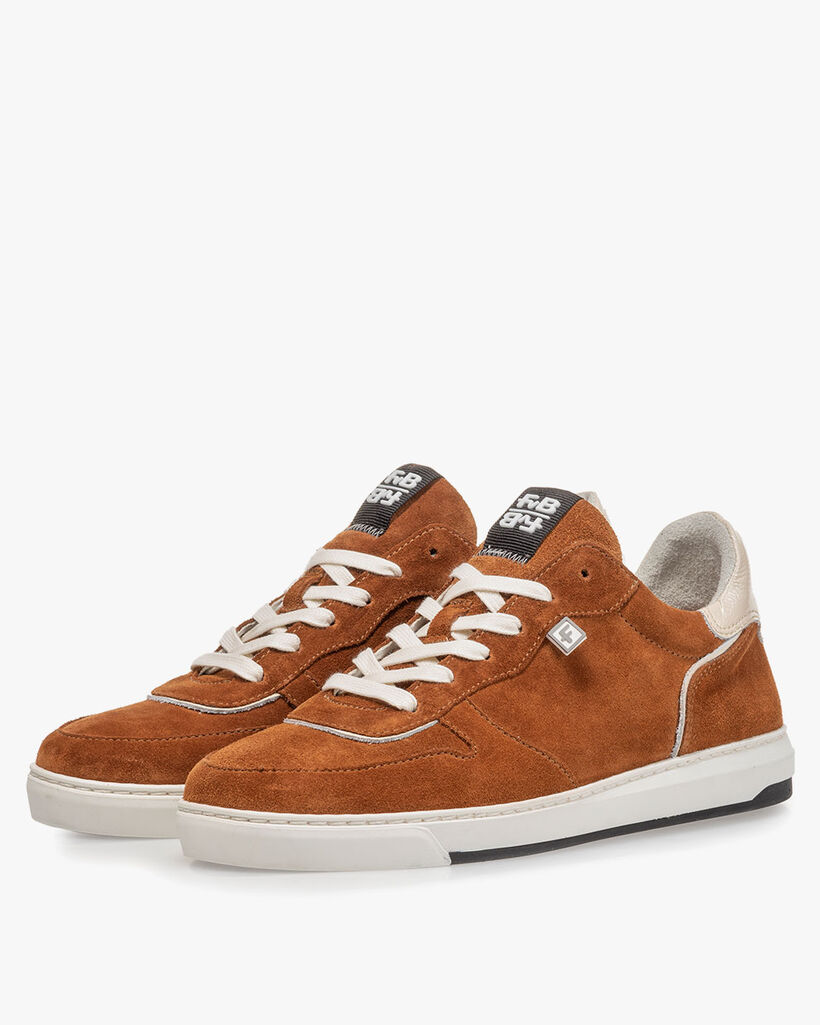 Sneaker suede red/brown