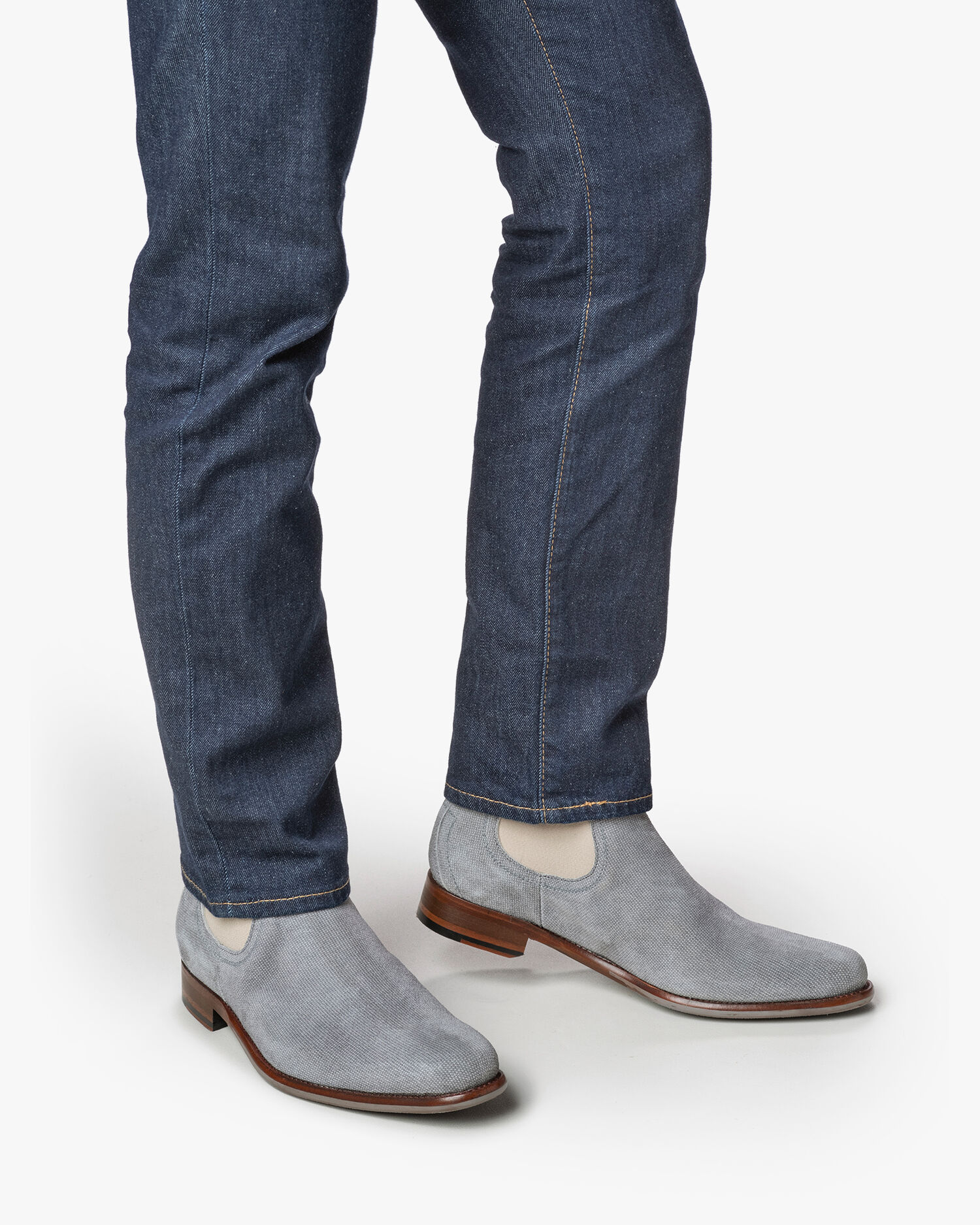 Chelsea boots men De Draver 02.05 Grey Floris van Bommel