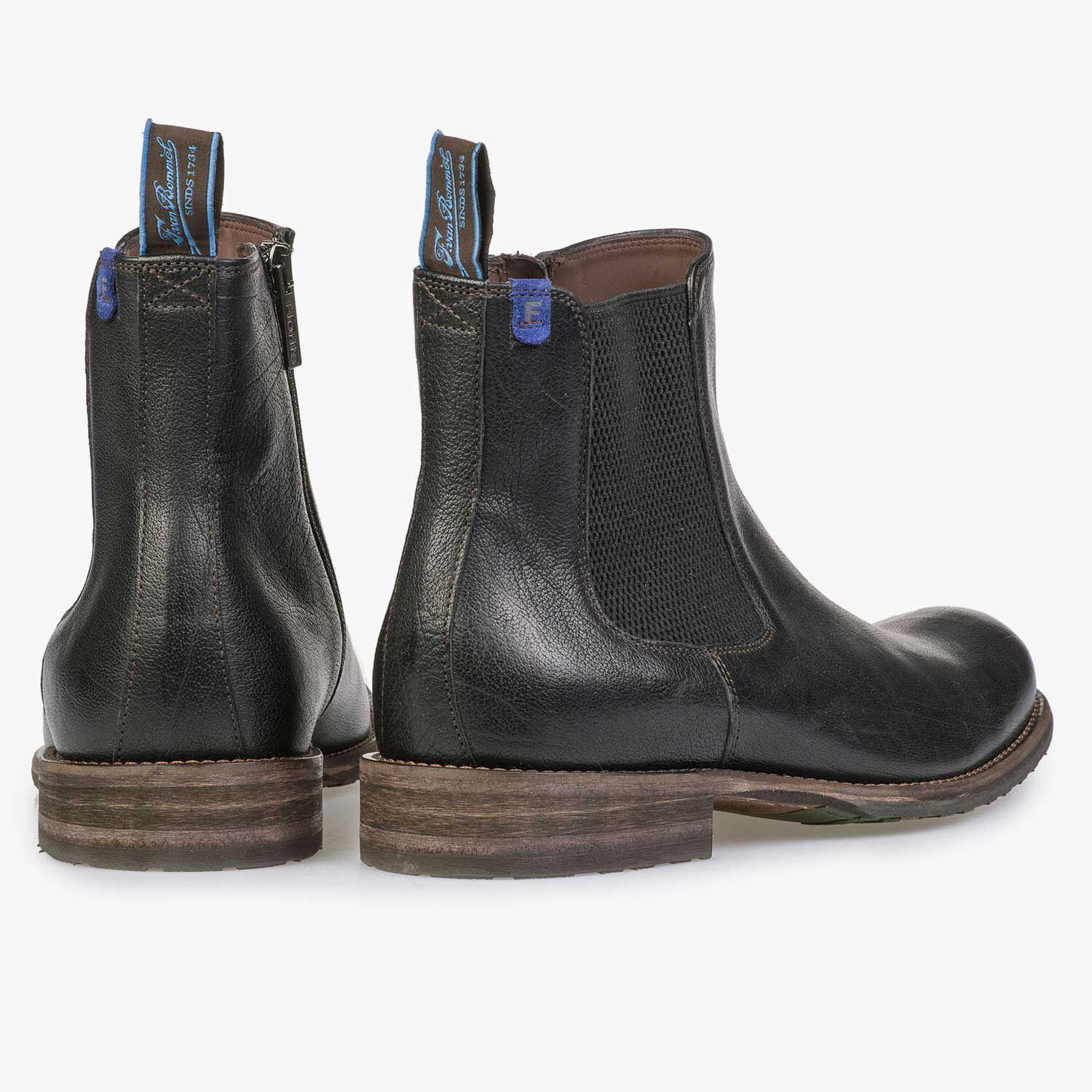 Lined leather Chelsea boot black 10289 01 Floris van Bommel