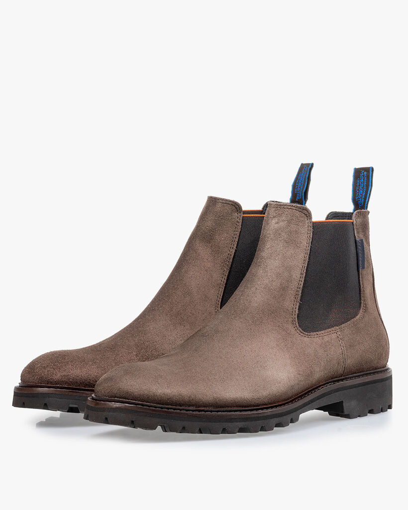 Chelsea boot suede taupe