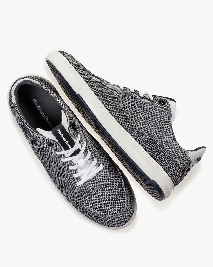 Sneaker suede leather off-white