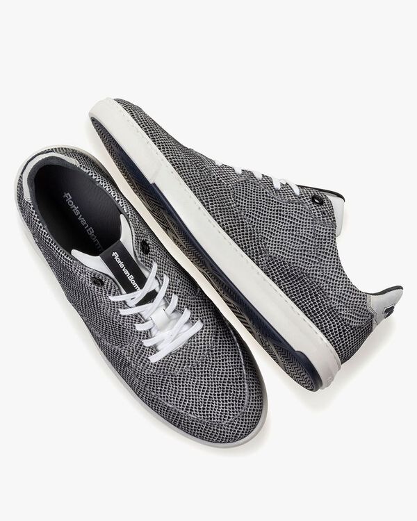 Sneaker suede leather off-white