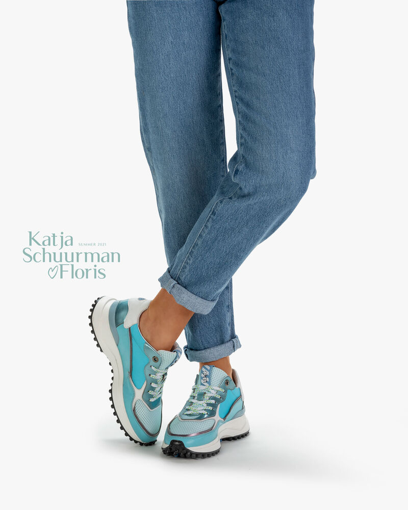 Noppi nappa leather blue