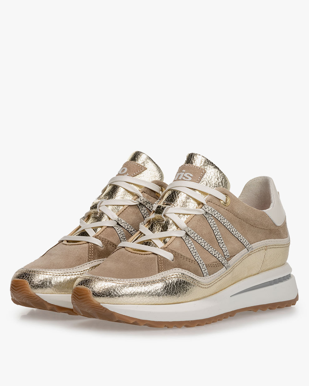 Sneakers new arrivals goudkleurig dames