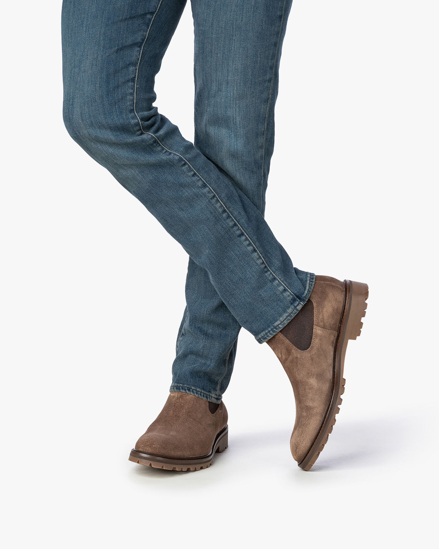Taupe suede chelsea boots mens on sale