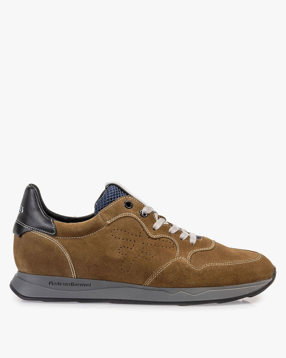Beige suede leather sneaker 16446 19 Floris van Bommel Official