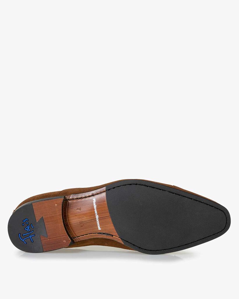 Lace boot suede brown