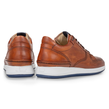 Sneaker calf leather cognac