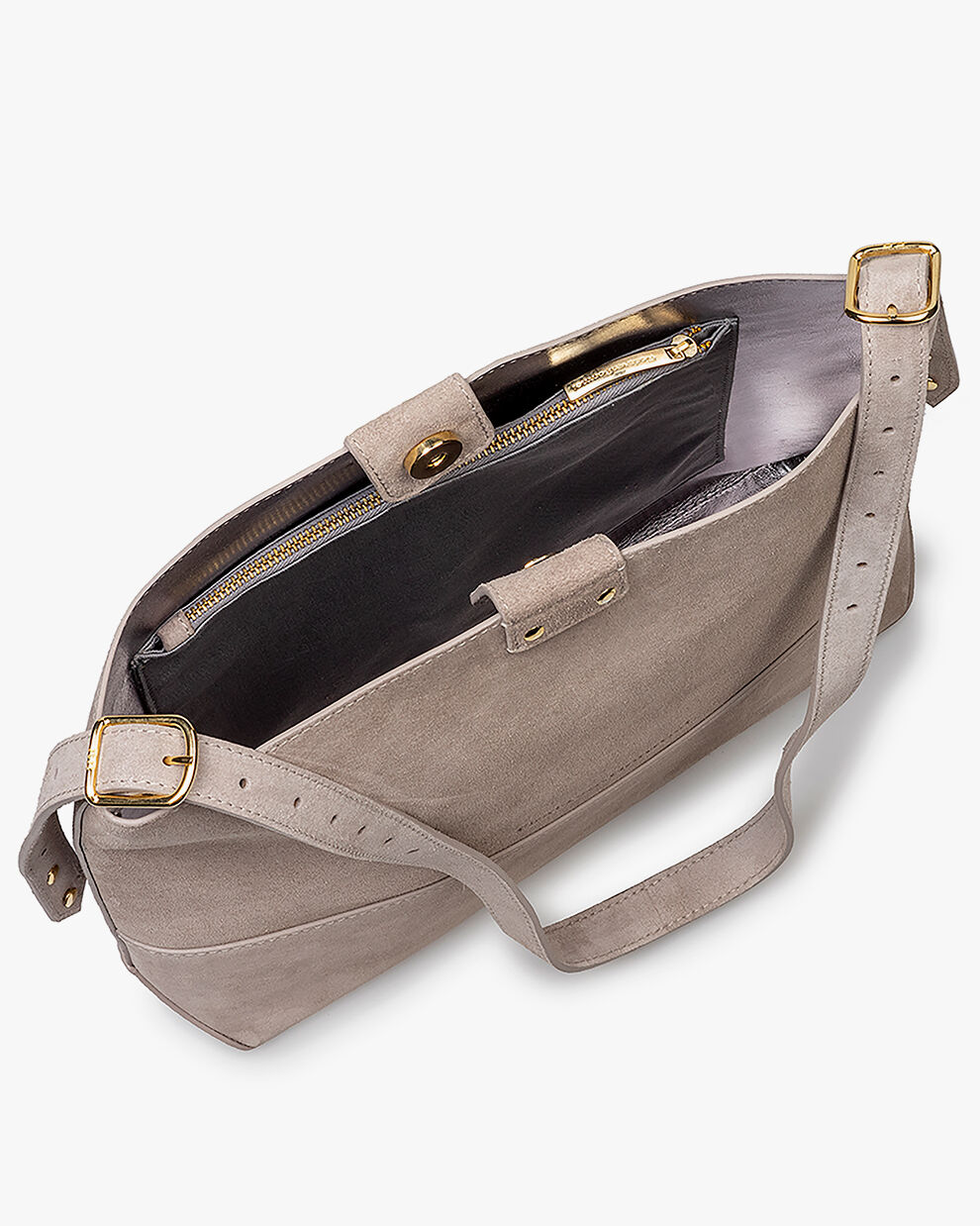 Grey tab side slouch bag hot sale