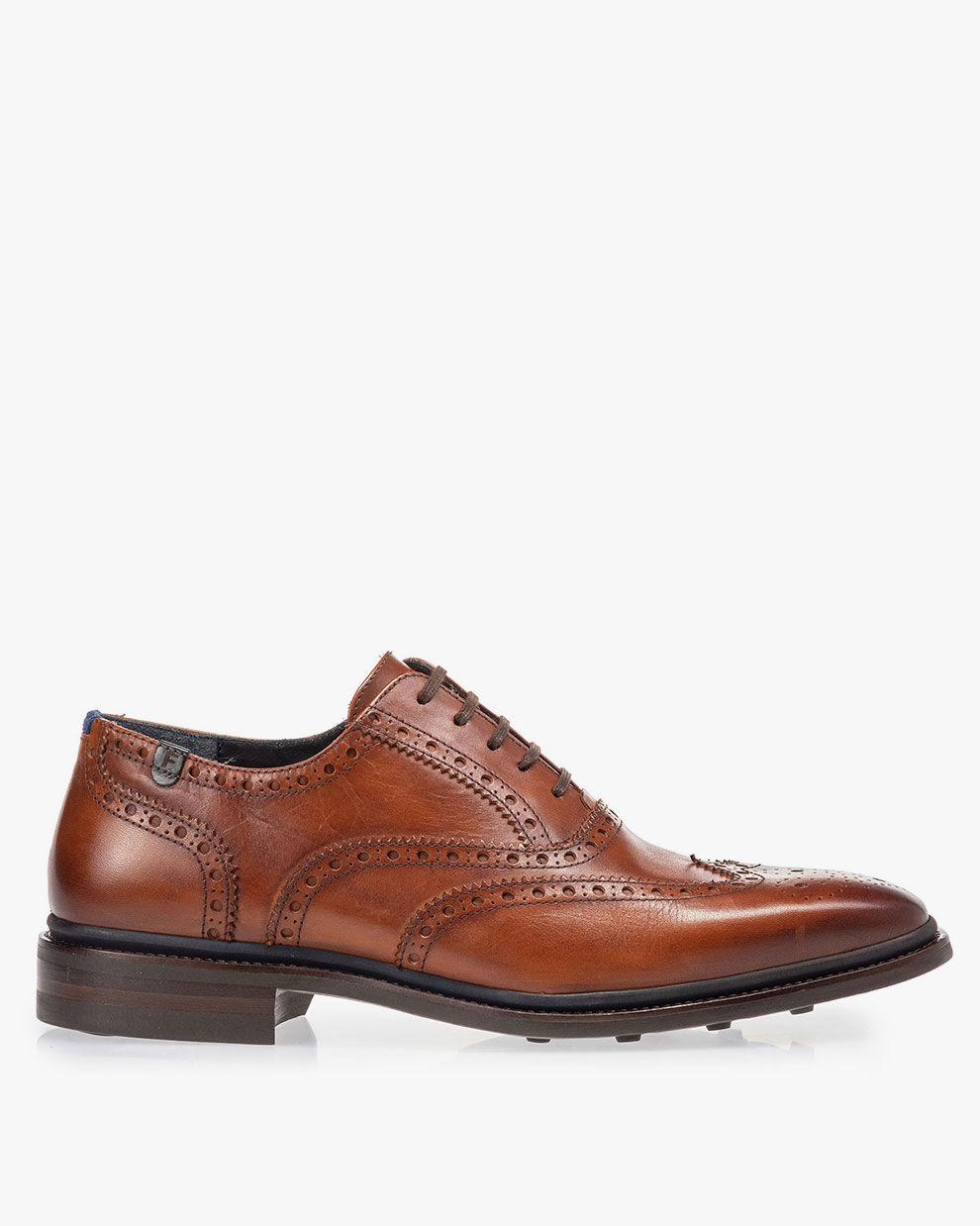 Calf leather brogue cognac 19172/00 | Floris van Bommel Official®