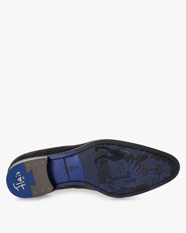 Lace shoe suede dark grey