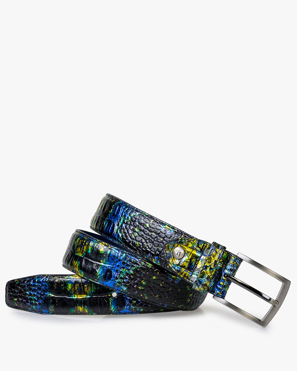 Belt with print yellow 75203 91 Floris van Bommel Official