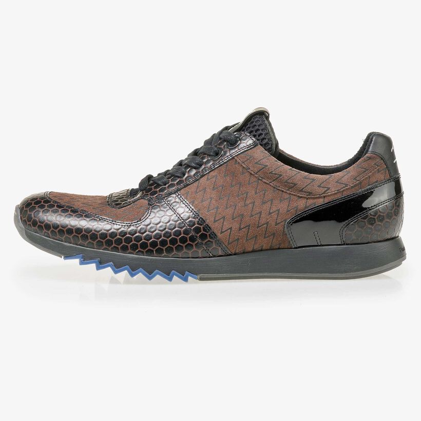 Floris van Bommel men’s brown leather sneaker