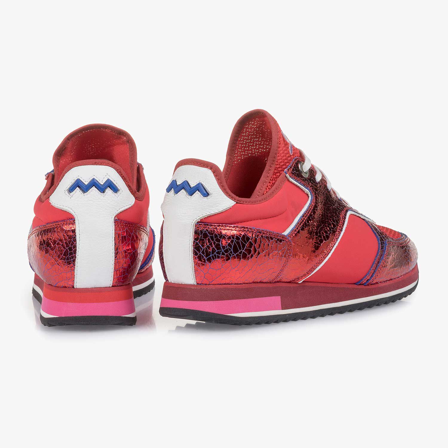 Red metallic sneakers outlet