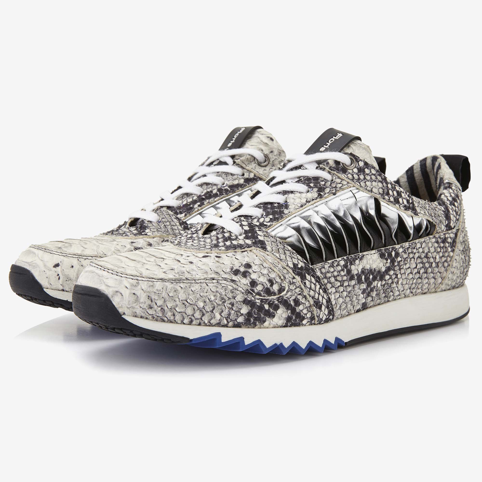 Women s sneakers Floris van Bommel grey snake print women s sneaker Floris van Bommel