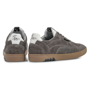 Sneaker grey suede leather
