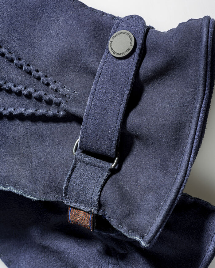 Gloves suede blue