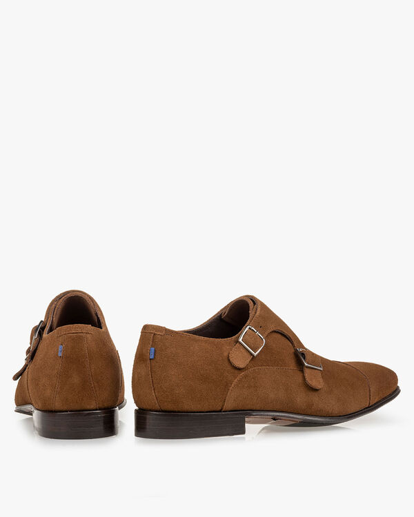 Monk strap suede brown