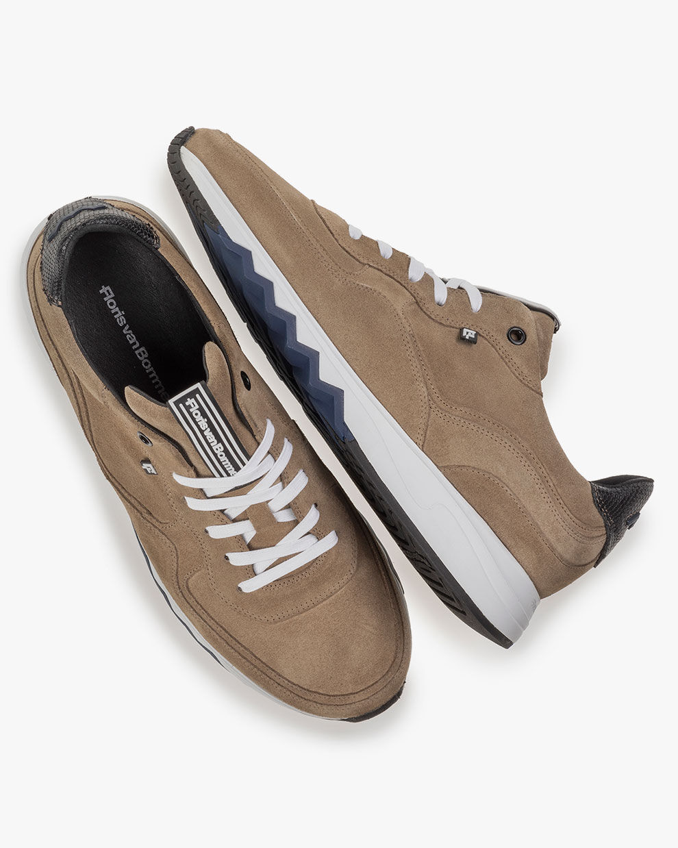 Nineti sneaker taupe 16392 31 Floris van Bommel Official