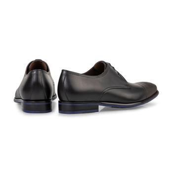 Lace shoe calf leather black