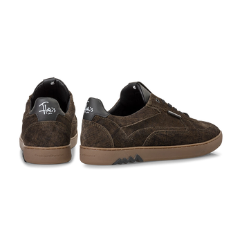 Sneaker suede dark green