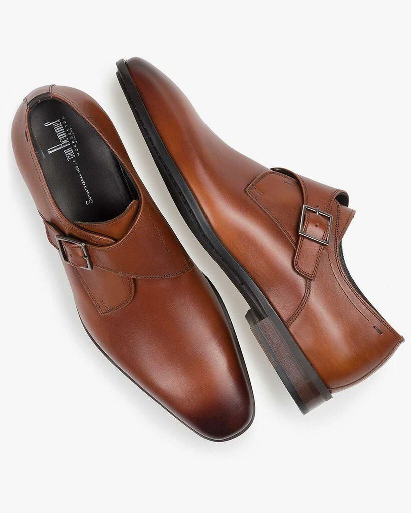 Cognac-coloured monk strap