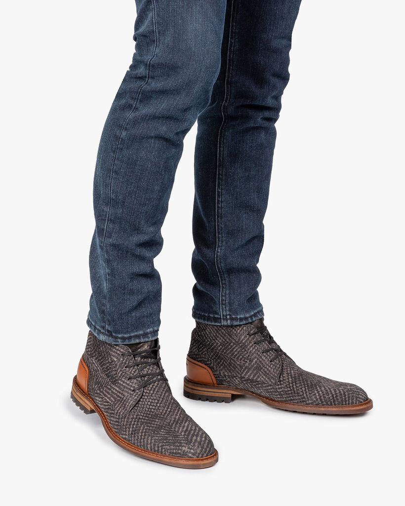 Crepi boot grey with print
