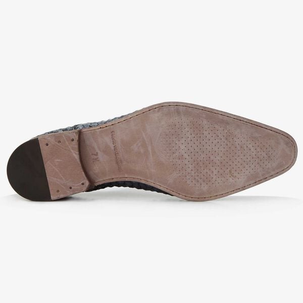 Floris van Bommel anthracite leather men's lace-up shoe