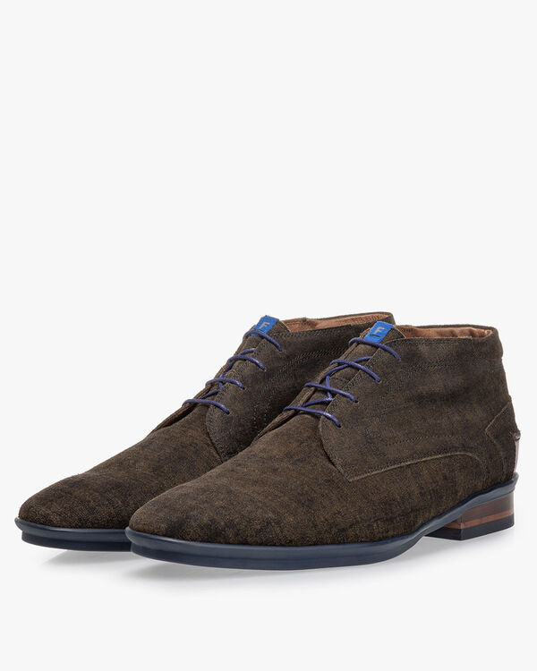 Lace boot suede green