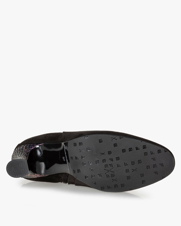 Ankle boot suede black