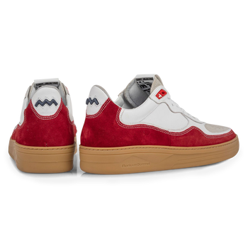 Sneaker suede leather red